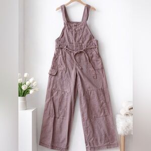 Free People Mauve Utility Overalls | Boho Chic Jumpsuit ✨ XSMALL